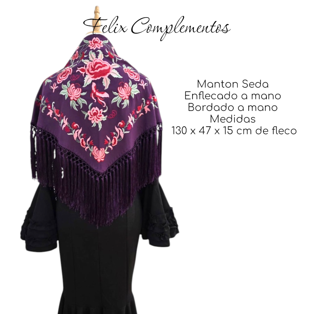 Manton Lienzo Morado