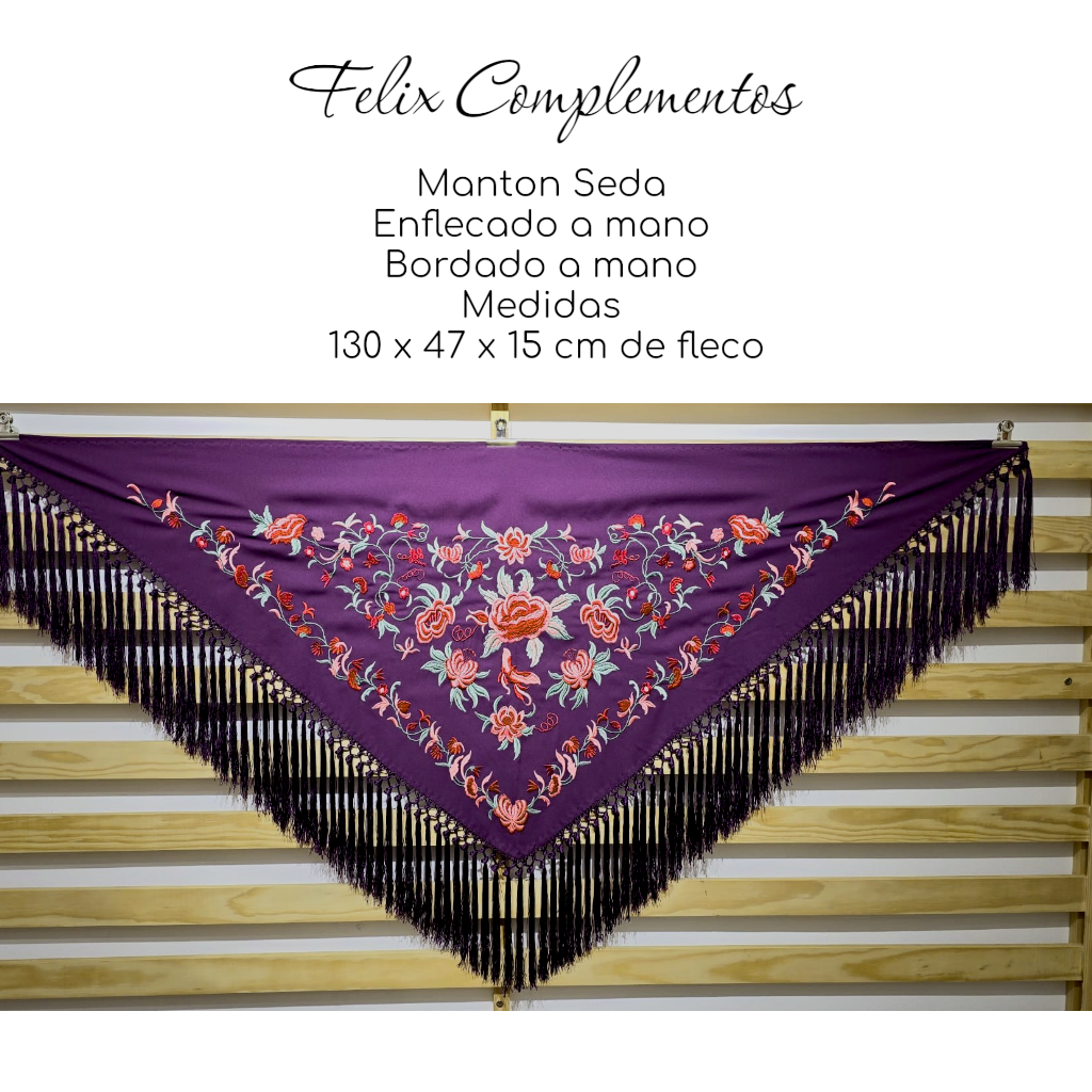 Manton Lienzo Morado
