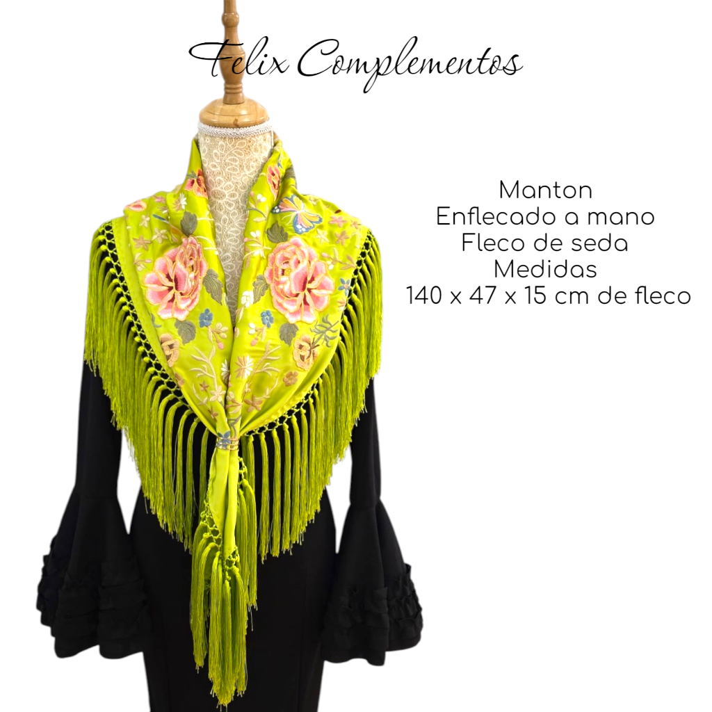 Manton Amanecer pistacho (Fleco Corto)
