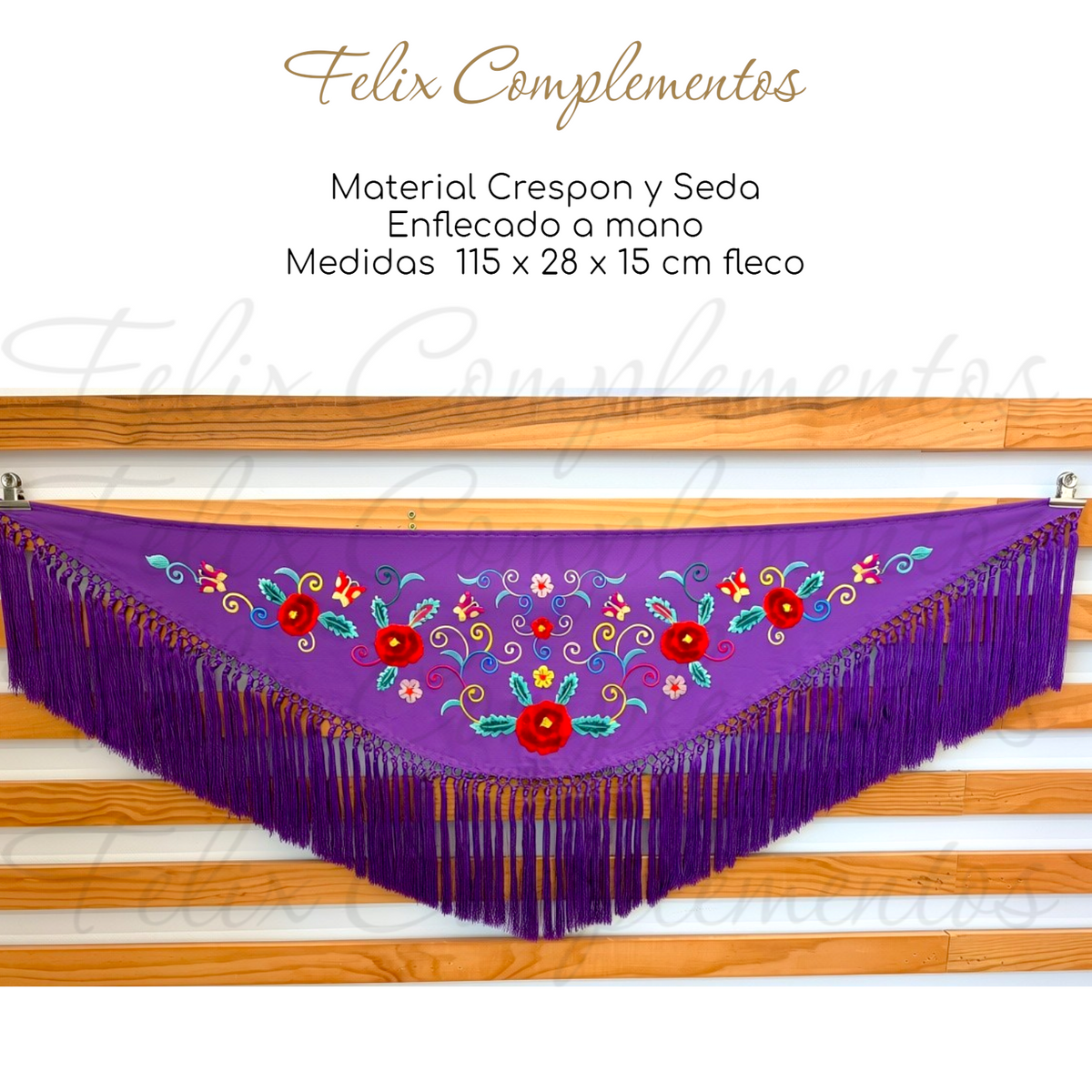 Manton Niña Ros Coeli Morado