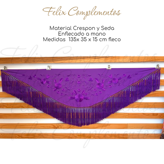 Manton Mediano Ros Morado