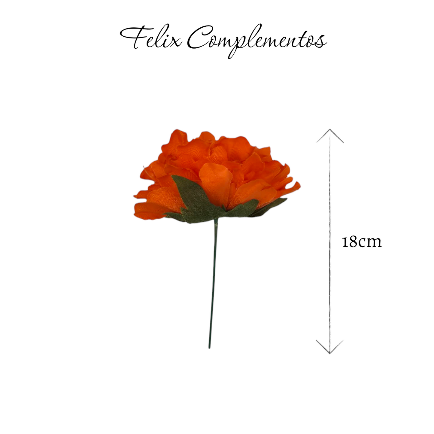 Peonia naranja intenso