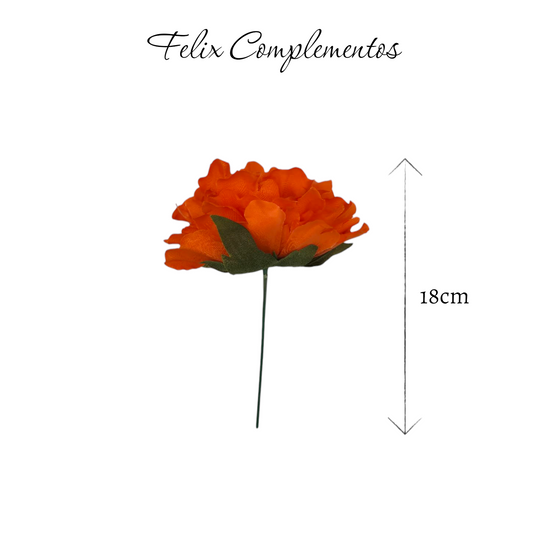 Peonia naranja intenso