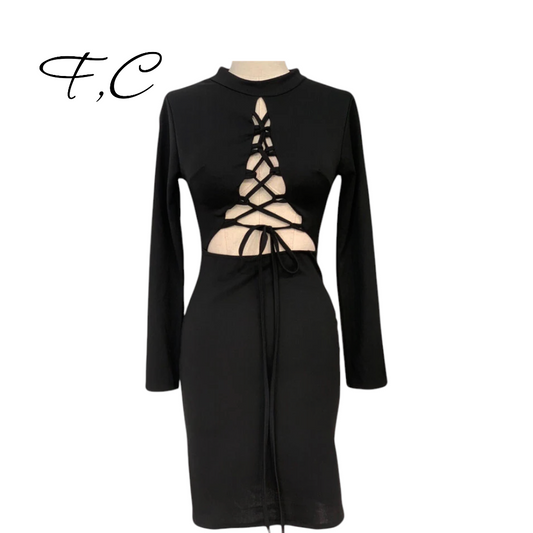 Vestido corto negro S, M , L