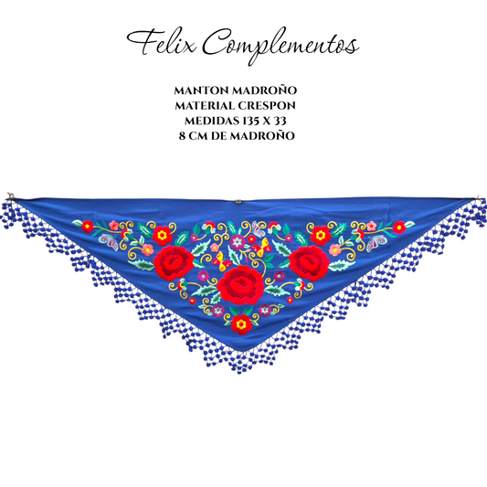 Manton Madroño azul