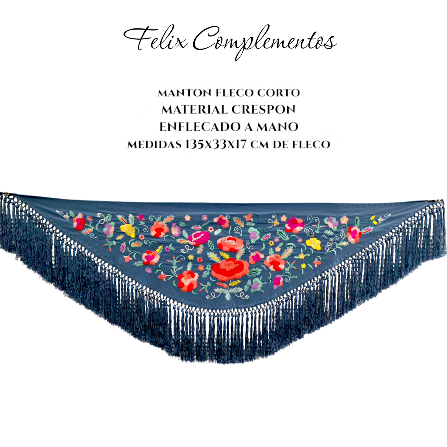 Manton pequeño Azul vaquero