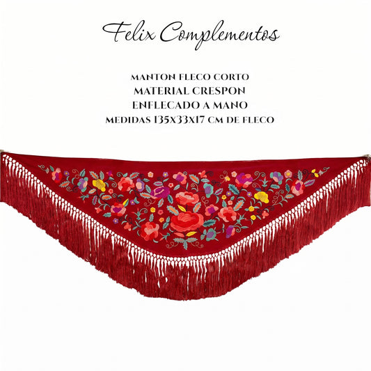 Xale vermelho pequeno