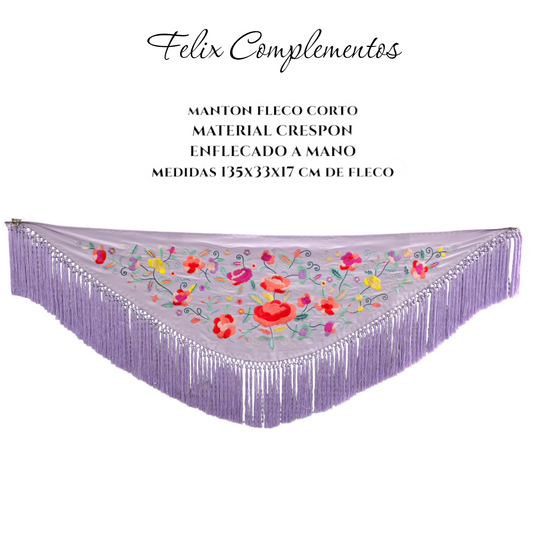 Manton pequeño Lila bebe