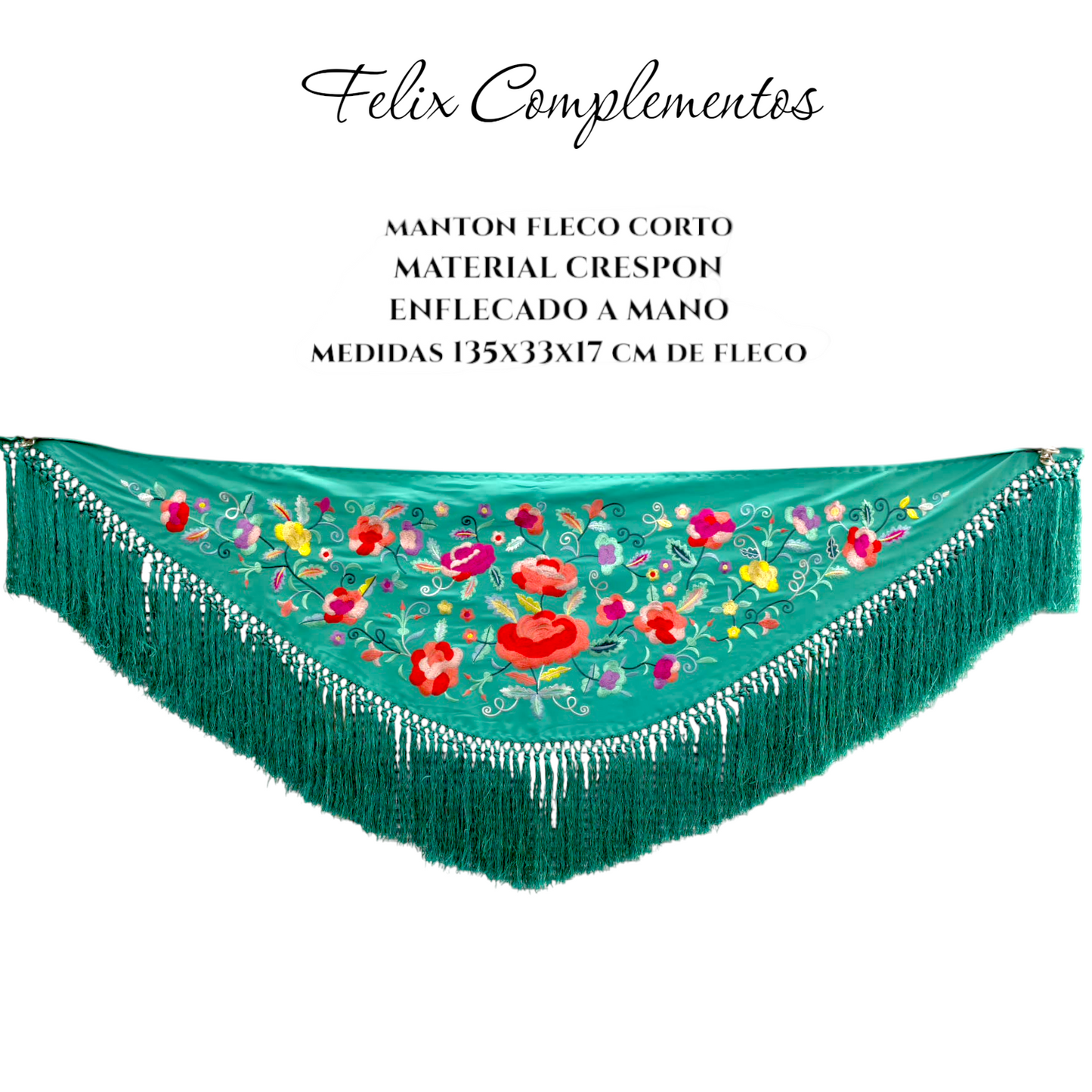 Manton pequeño Aguamarina