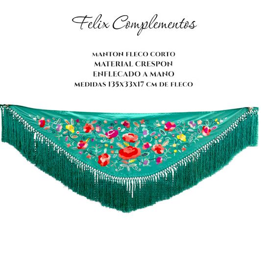 Manton pequeño Aguamarina