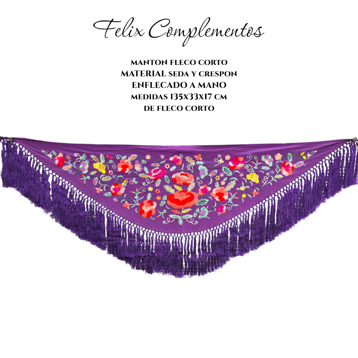 Manton pequeño morado