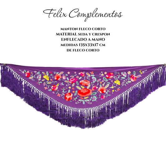 Manton pequeño morado