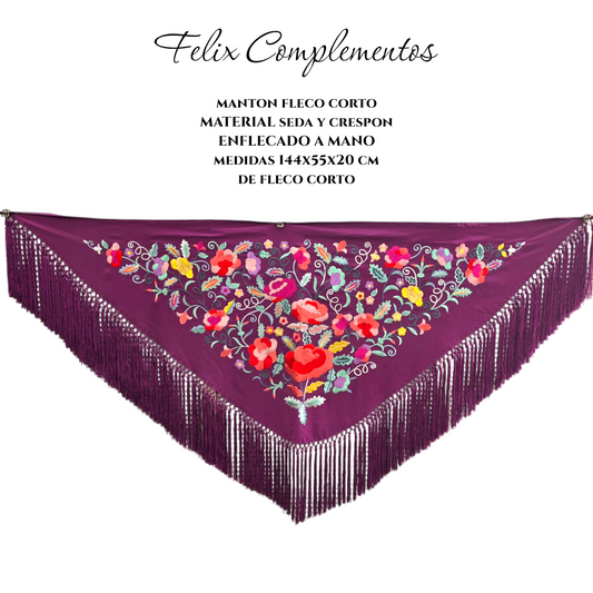 Manton flor grande vino tinto