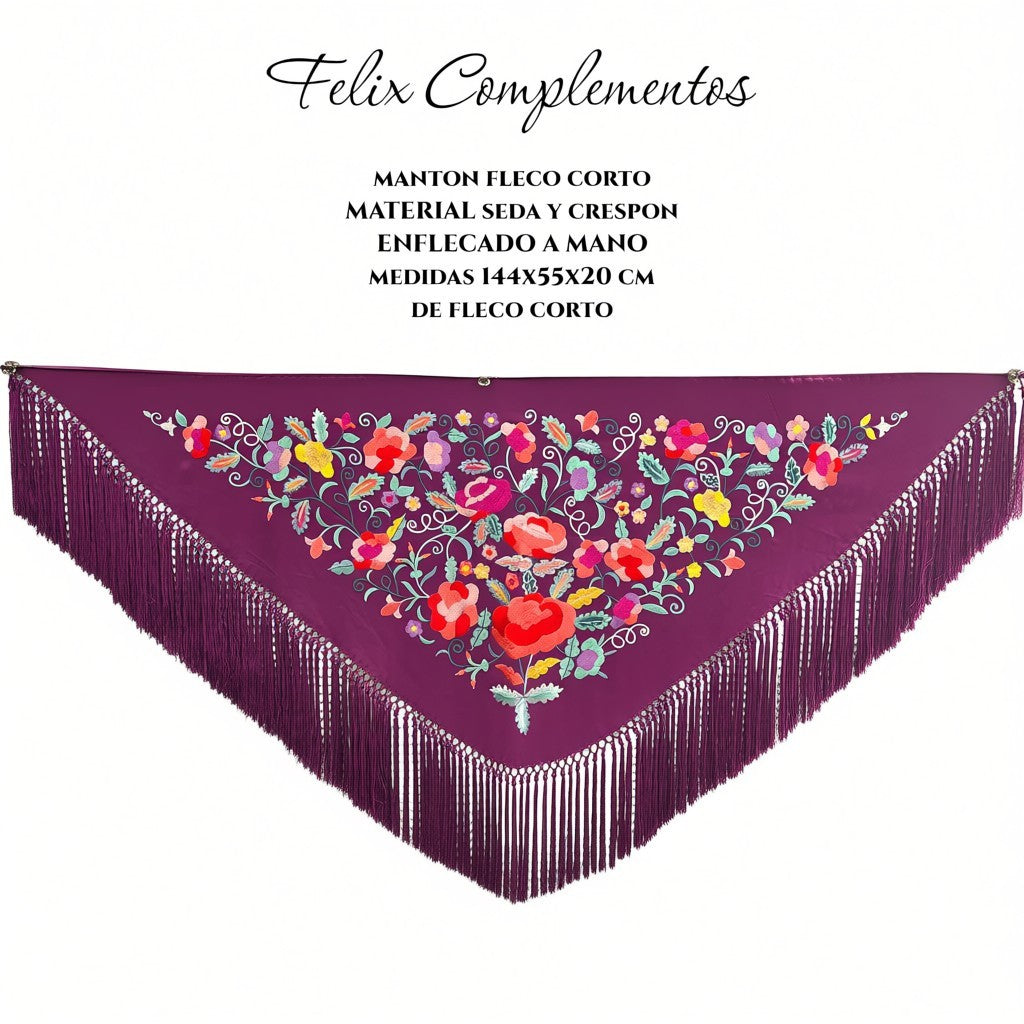 Manton flor grande vino tinto