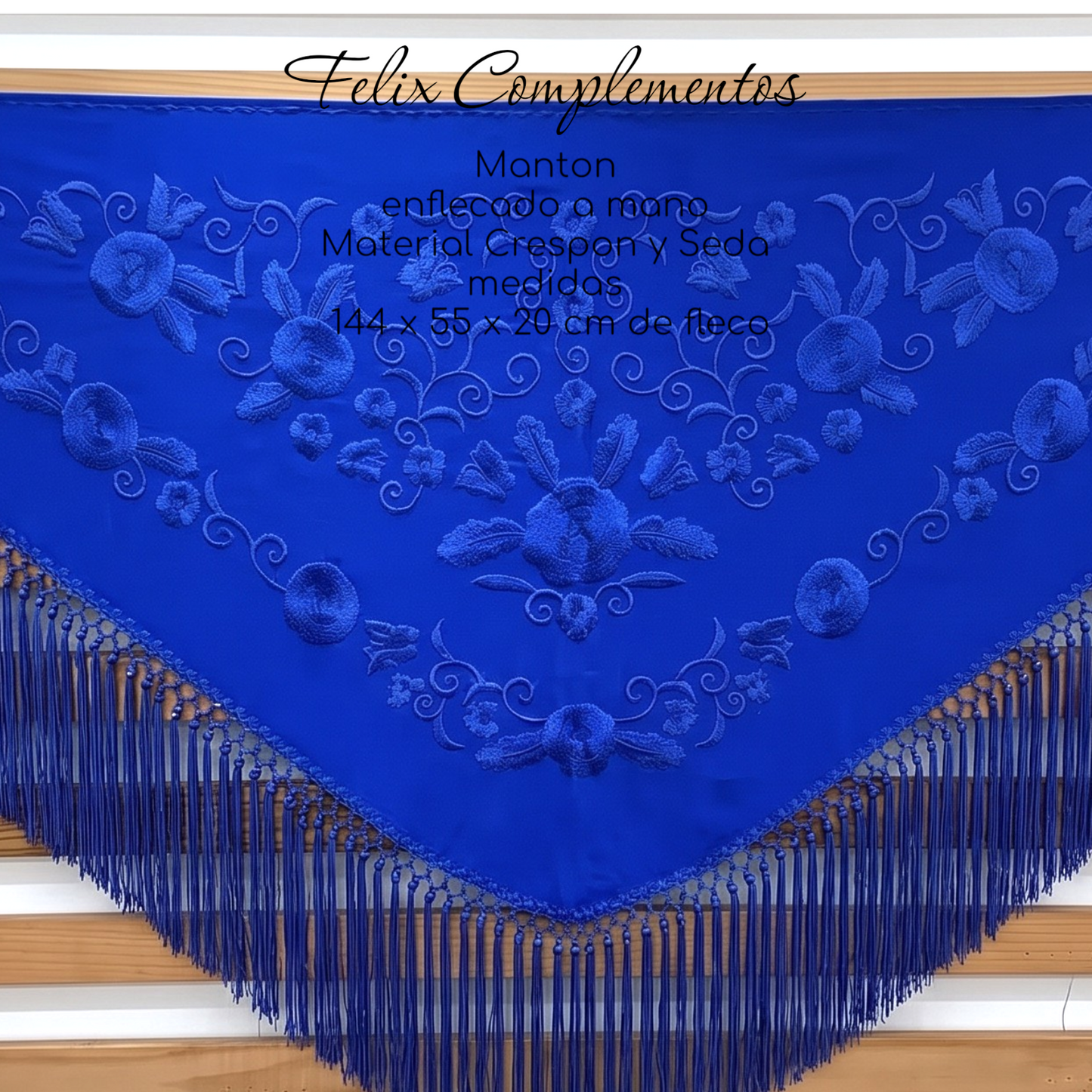 Manton Grande Azul con Azul M2