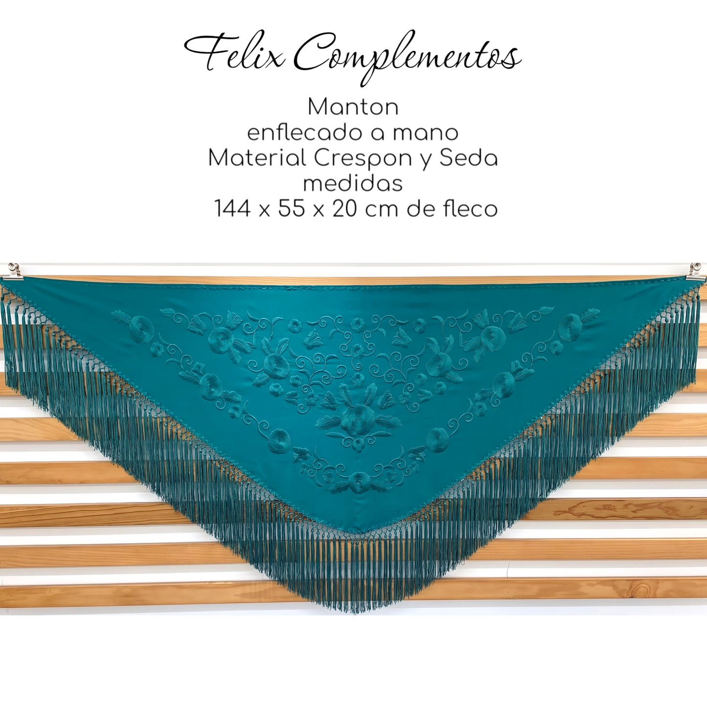 Manton Grande Azul Verdoso
