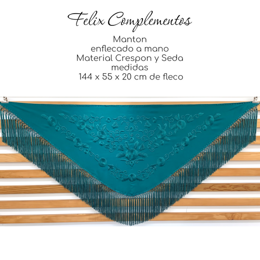 Manton Grande Azul Verdoso
