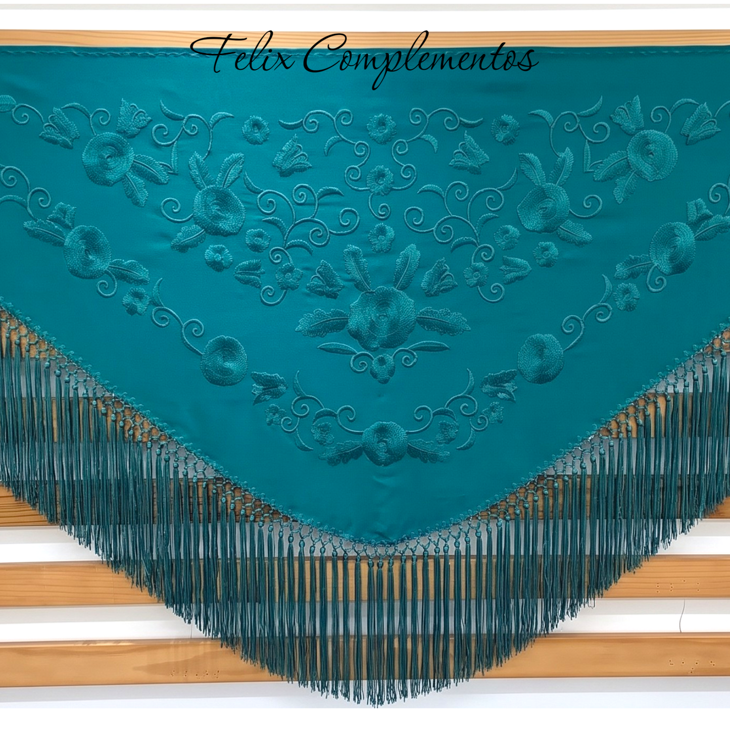 Manton Grande Azul Verdoso