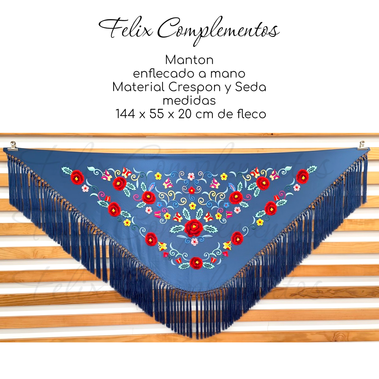 Manton Ros Coeli Azul Vaquero