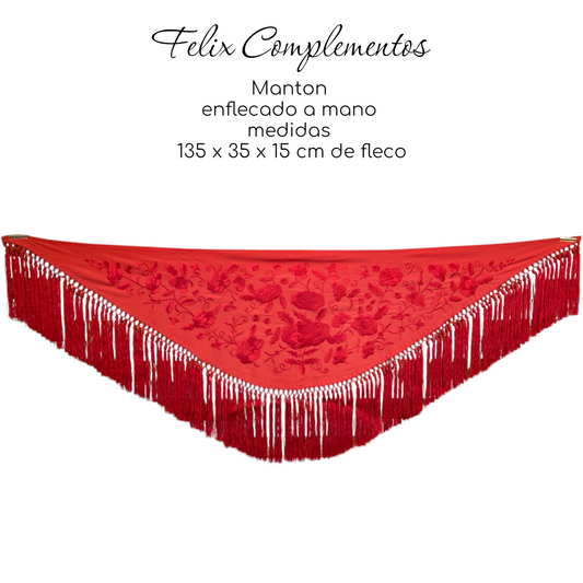 Xale vermelho pequeno