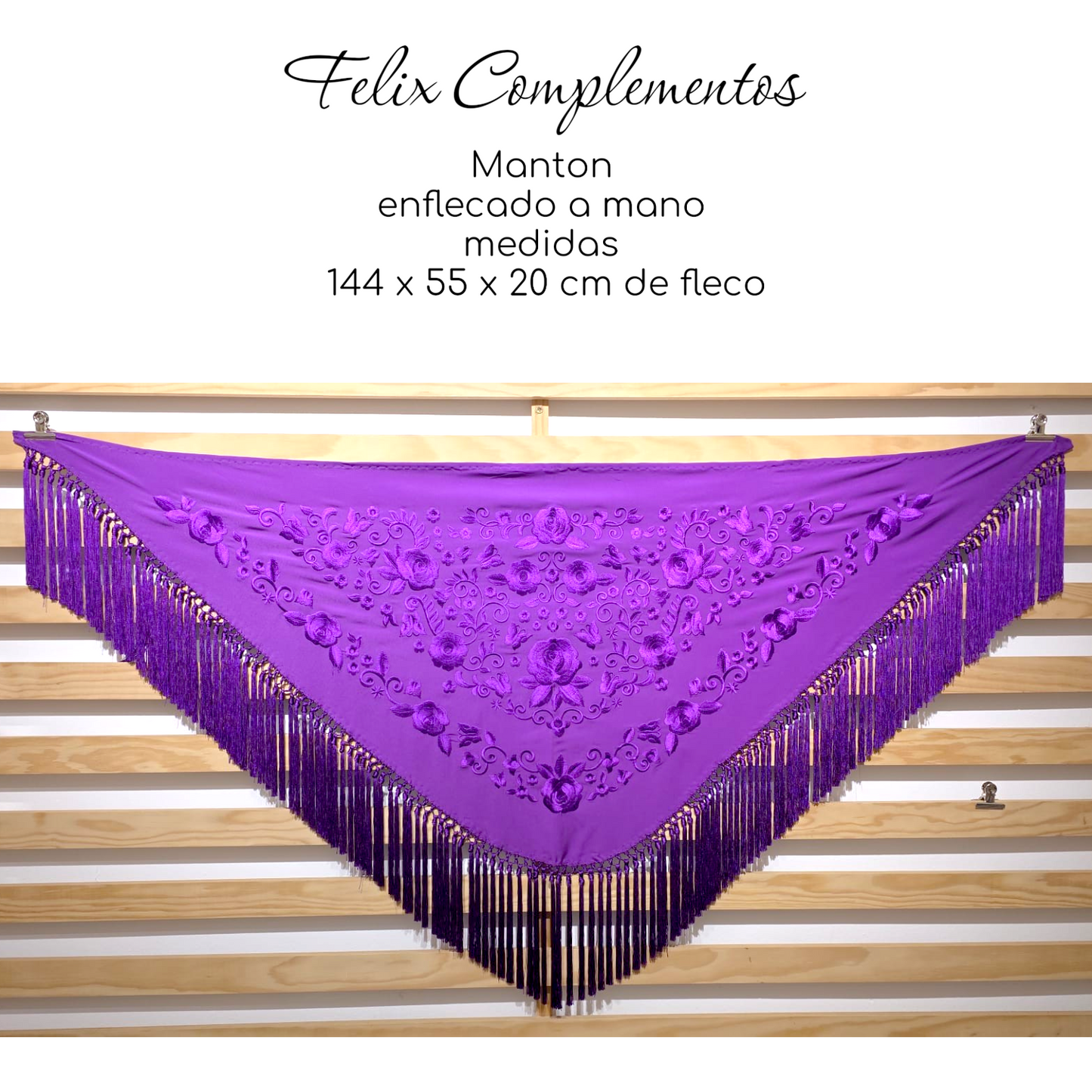 Manton color Morado al Tono