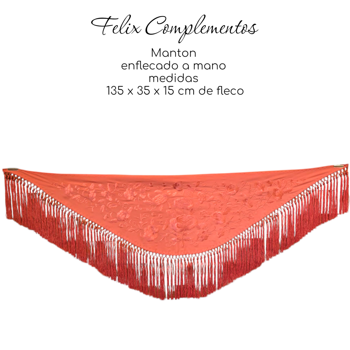 Manton pequeño Coral con Coral
