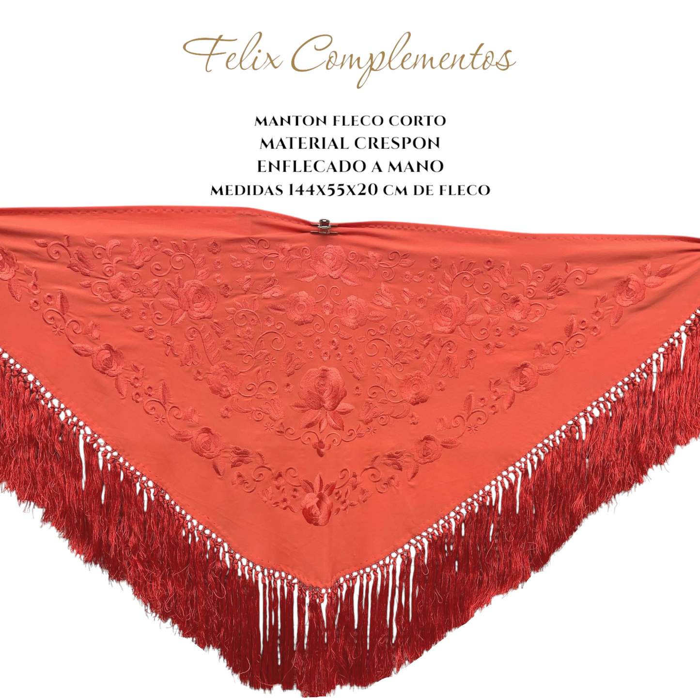Manton coral con coral