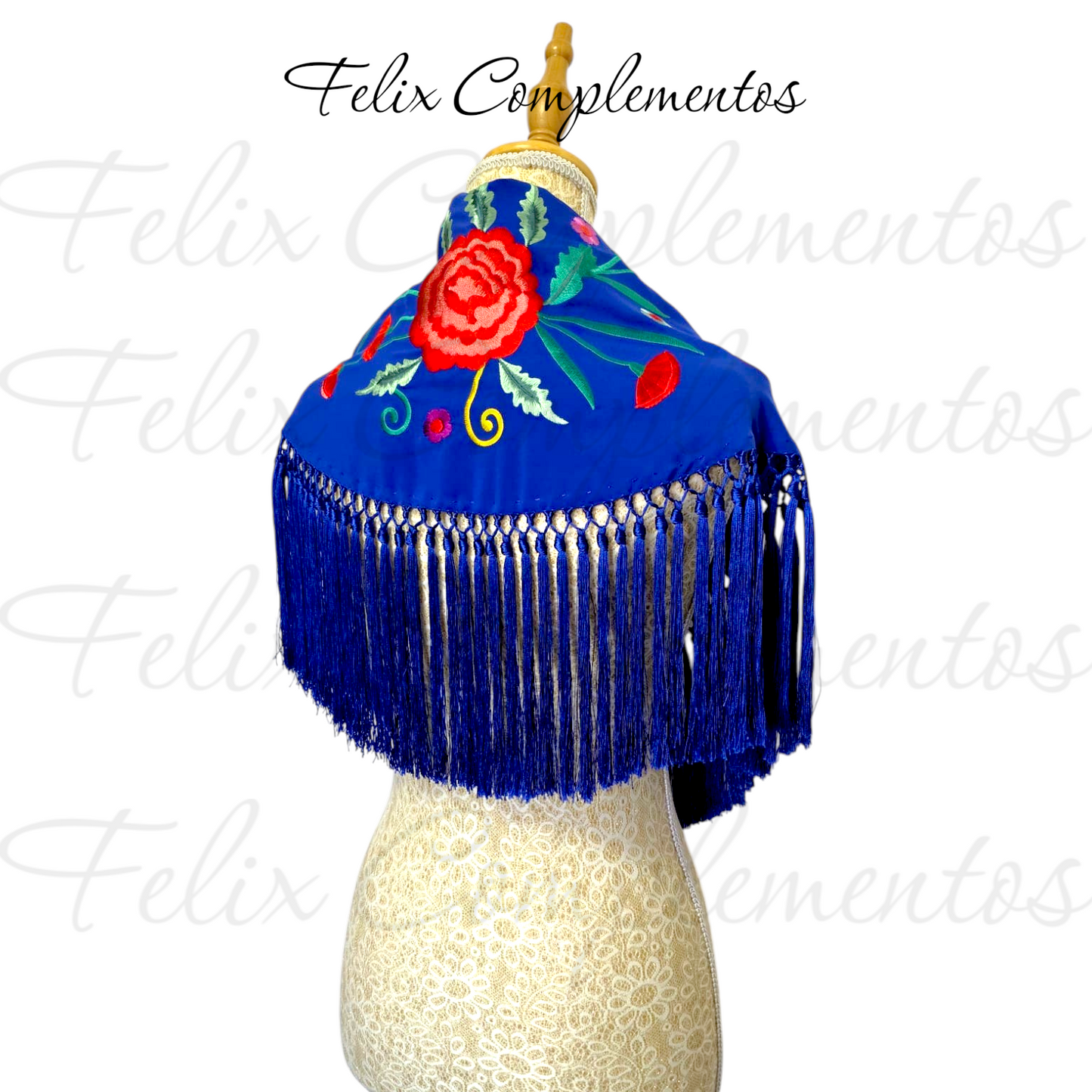 Manton Cadete Clavelito Azul