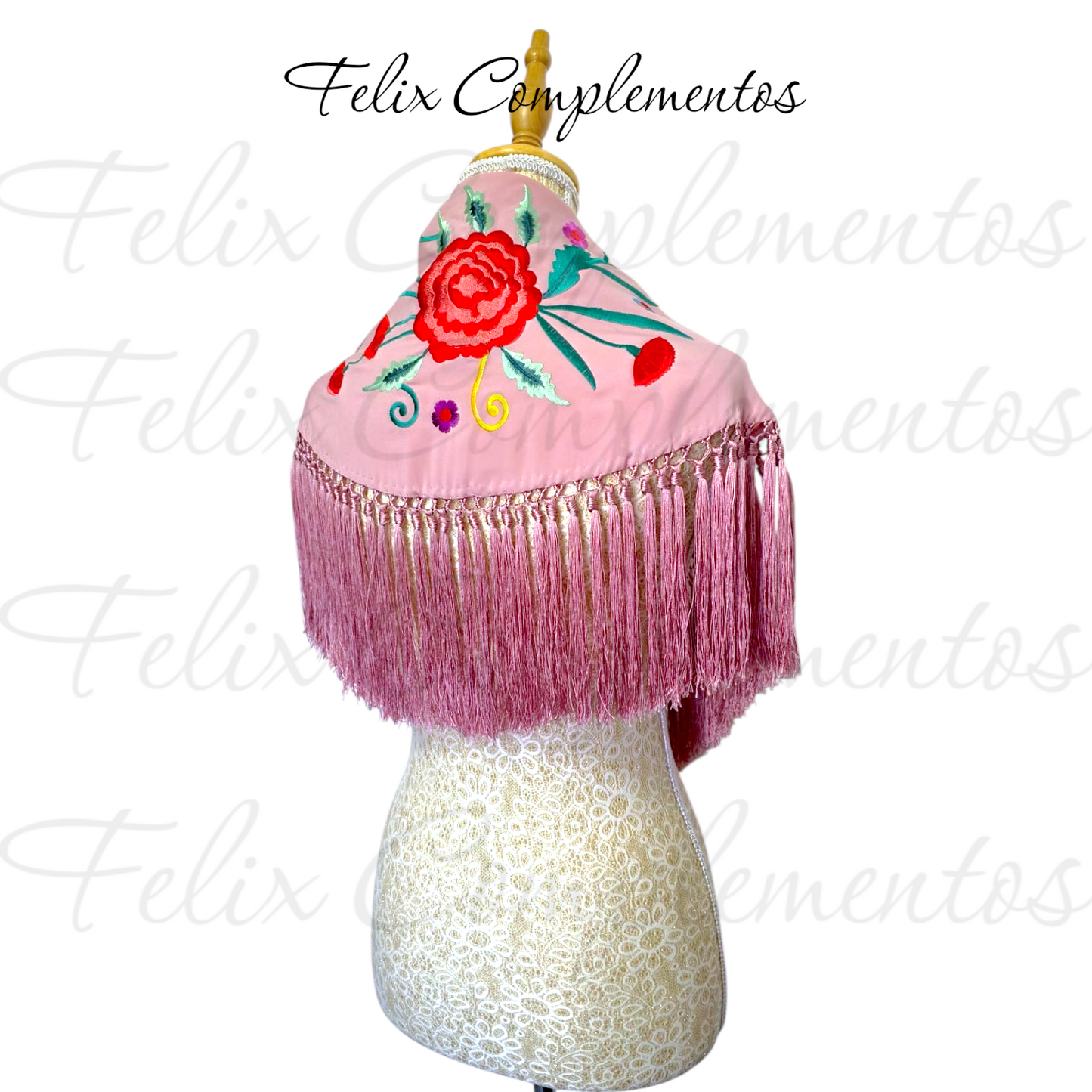 Manton Cadete Clavelito Rosa