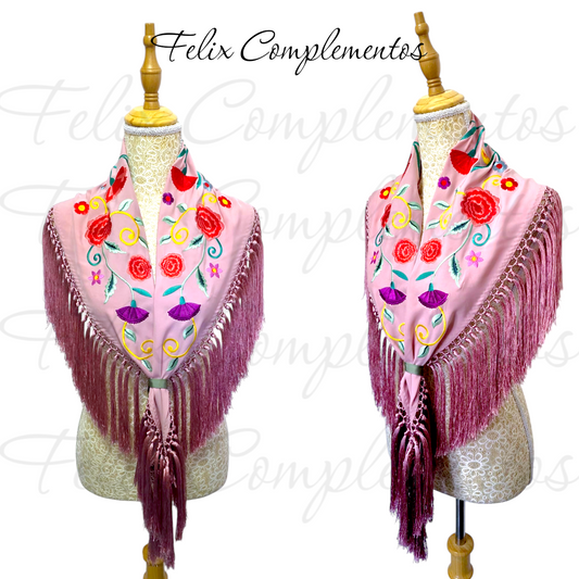 Manton Cadete Clavelito Rosa