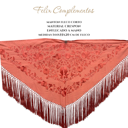 Manton rosa coral