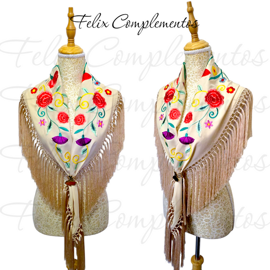 Manton Cadete Clavelito Beige