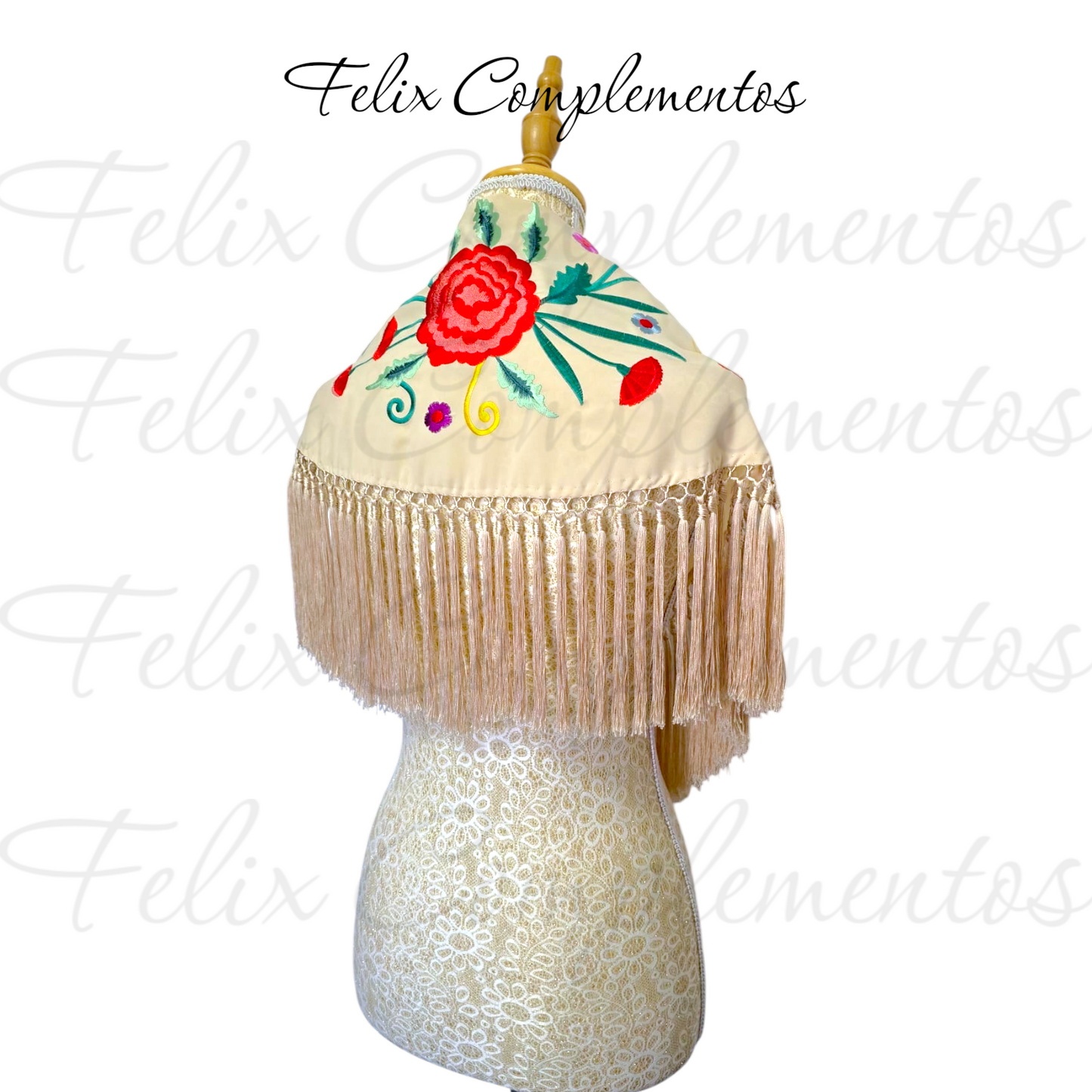 Manton Cadete Clavelito Beige