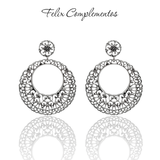 Pendiente Color Plata Viejo (F1)