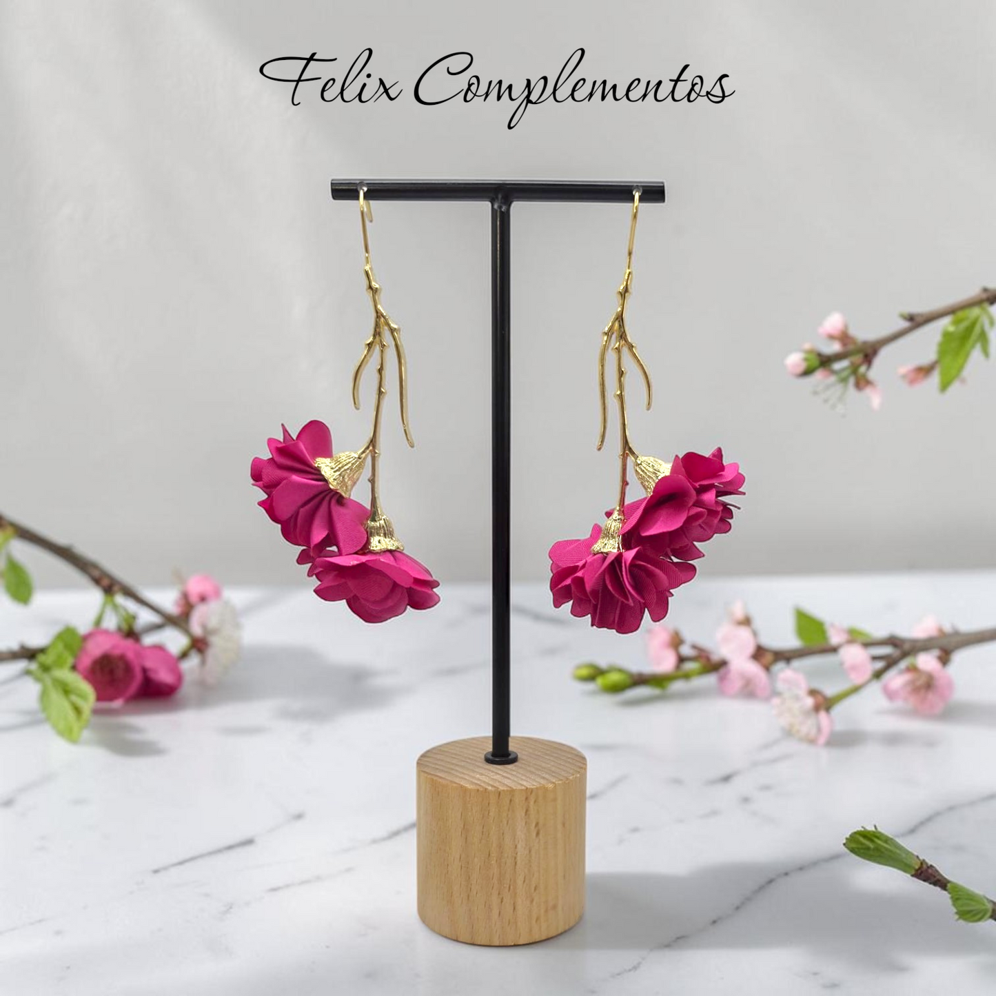 Flamenco petal earring