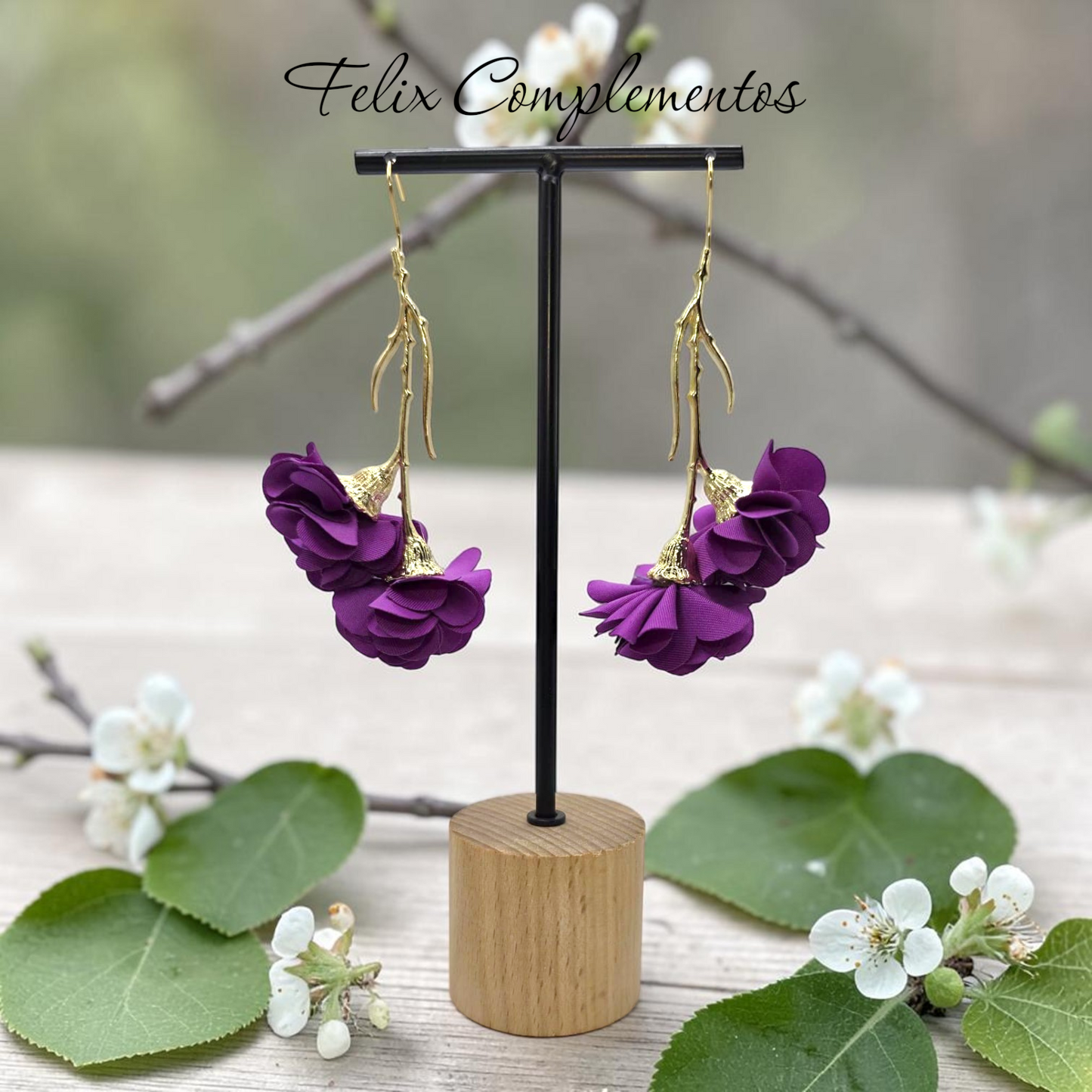 Flamenco petal earring