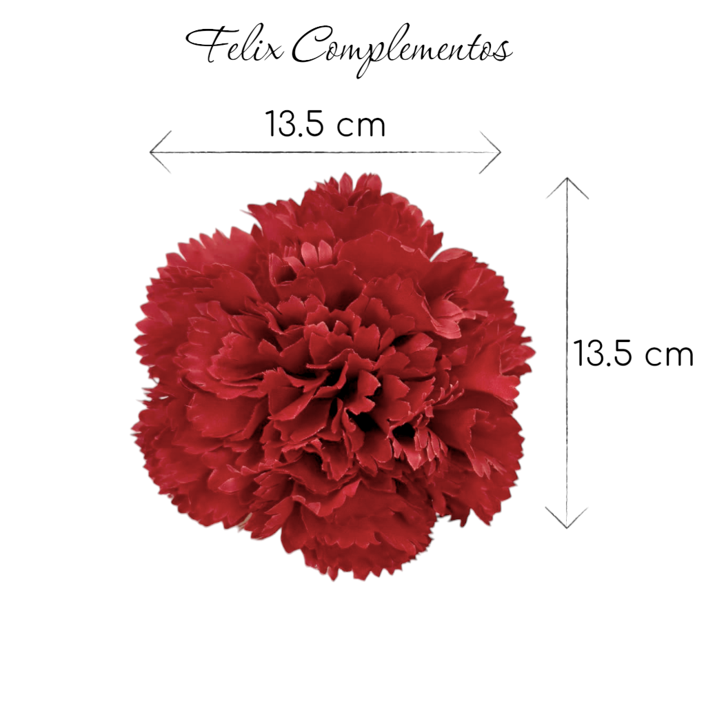 Clavel rojo oscuro (M)