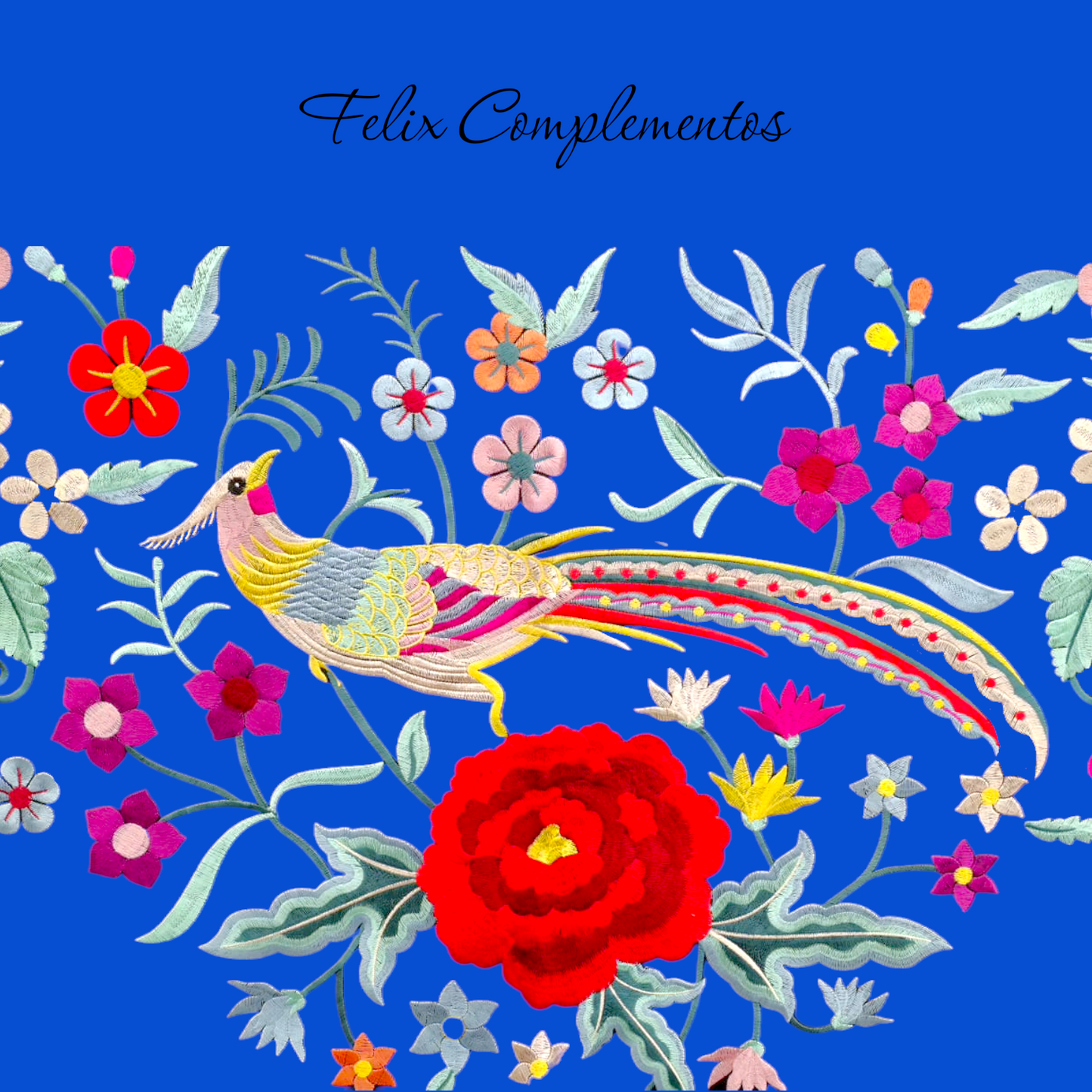 Large beige flower shawl