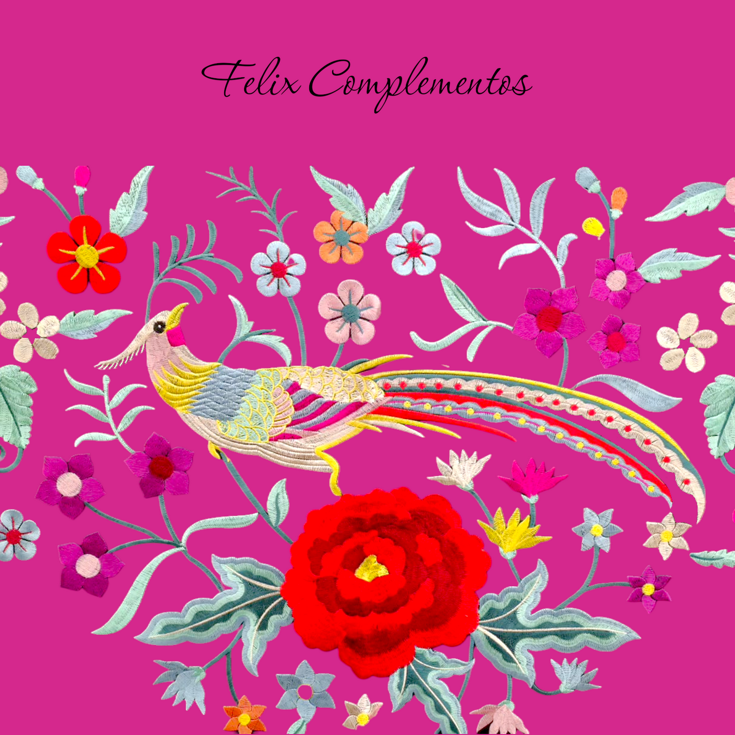 Manton Mediano Rosa Fucsia Faisan