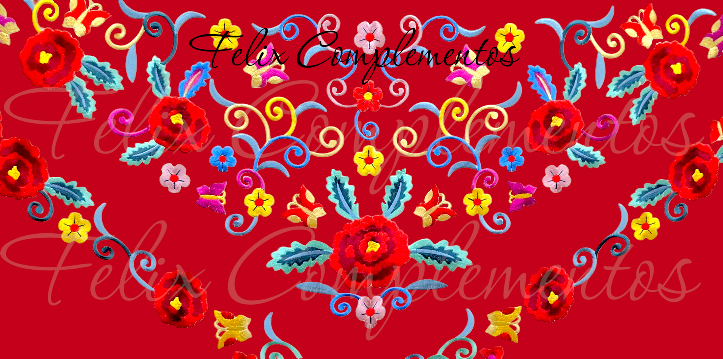 Manton Ros Coeli Rojo