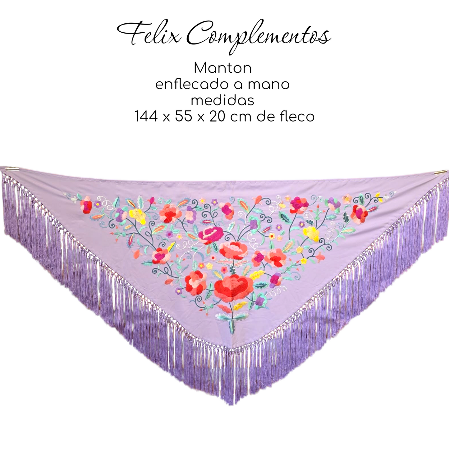 Manton Flor grande Malva
