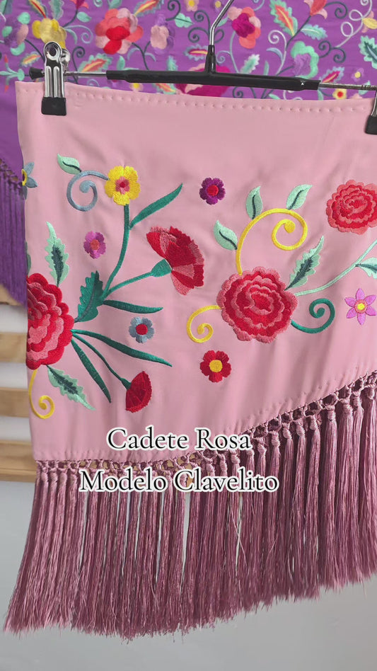 Manton Cadete Clavelito Rosa