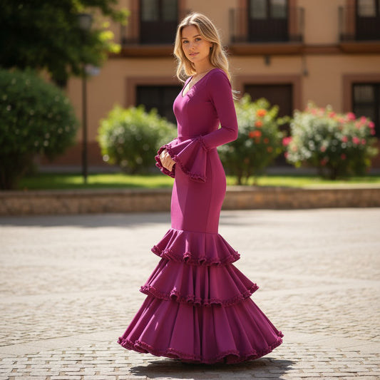 Vestido flamenca Buganvilla  (M3)